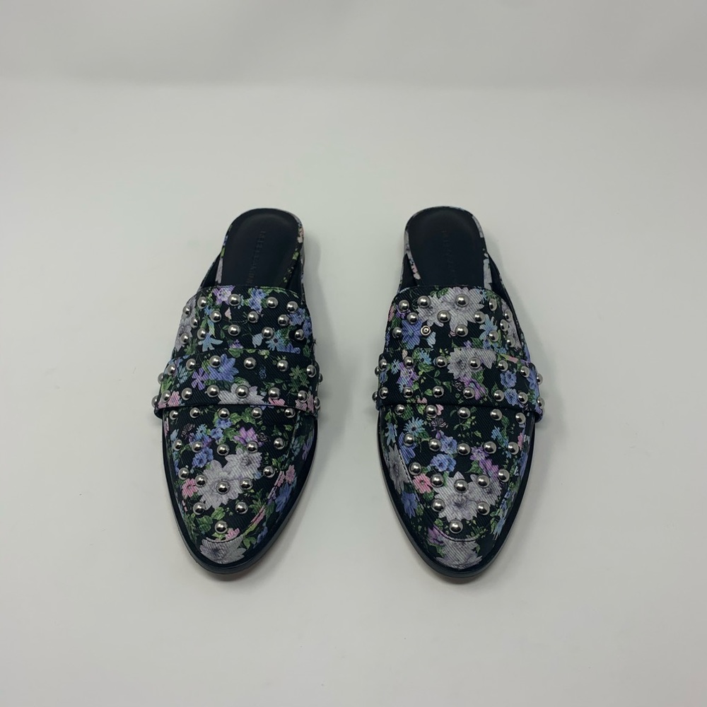Rebecca Minkoff Milena Floral Studs Slide On Mules Shoes Women Size 7 Preppy - Picture 2 of 14